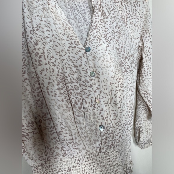 Rails Jasmine Tan Watercolor Leopard Mini Dress - Picture 8 of 11